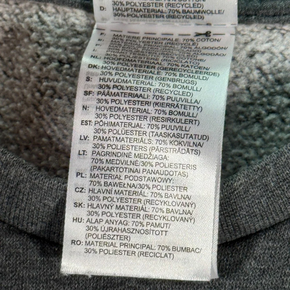 Adidas Crewneck Sweatshirt Mens Small Gray Fleece Logo Sportswear‎ Athleisure